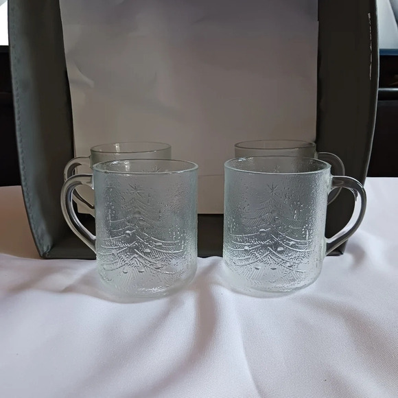 Duralex set of 4 embossed christmas tree - Picture 3 of 5